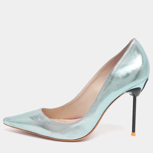 Escarpins cuir vert - escarpins, en