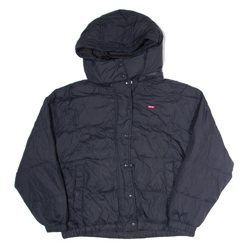 Manteau puffer noir capuche - puffer, À