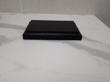 socle en bois peint en noir satiné pour figurine ou maquette 15,5 x 9 cm