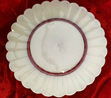 ANCIEN PLAT DURALEX MADE IN FRANCE EN FORME DE FLEUR MARGUERITE COULEUR CREME