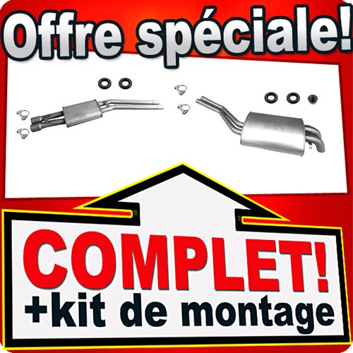 Ligne pot échappement pour - pot,