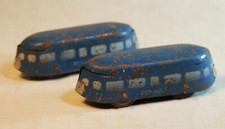 JOUET ANCIEN - deux petits funiculaires CIJ en tôle bleue RENAULT LBV25REN001