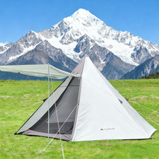 Tente Pyramide Argent-Blanc