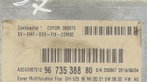 Ecran gps citroen break - citroen, c5