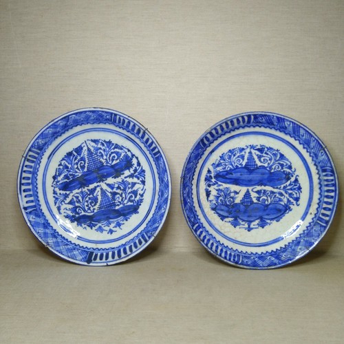 Pair oriental porcelain - a, of