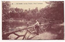 saint-omer jardin public  pont rustique