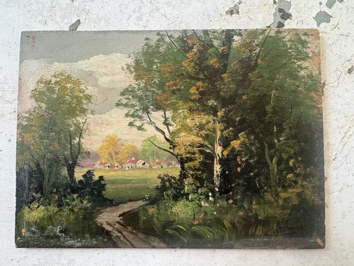 Peinture huile sur bois - sur,