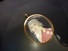 rare portrait miniature de clairon de cavalerie,Consulat,1804-1806,65x90mm,P 54g
