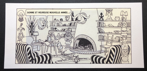 Hergé tintin carte vœux - hergÉ,