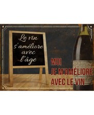 Plaque métal vintage sur le