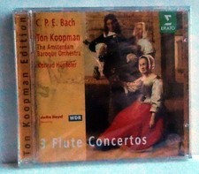 C.P.E. Bach The Amsterdam Baroque Orchestra,Koopman,Hünteler -  3 Flute Concerto