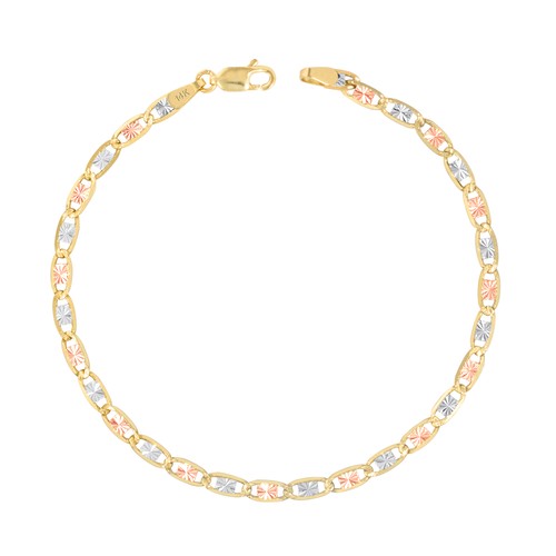 14k solide tri color jaune - tri-color,