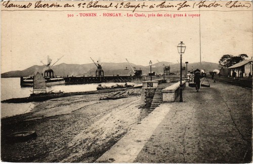 Cpa hongay quais pres des - quais,
