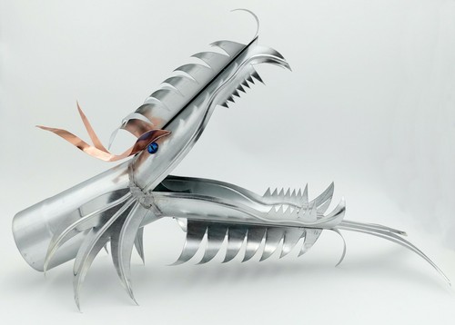 Gargouille dragon zinc - gargouille,