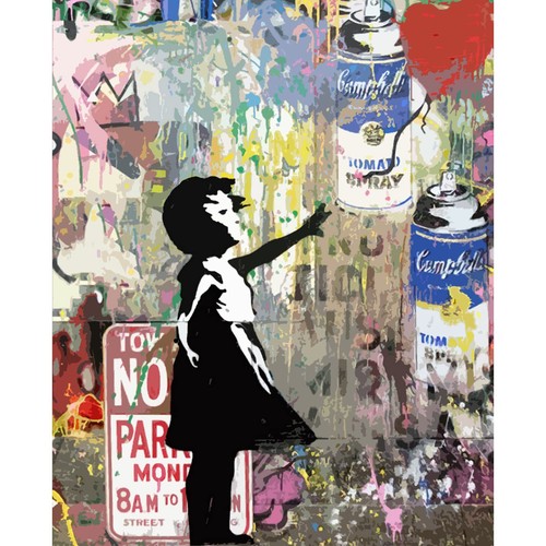 Banksy street art kit - street,