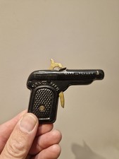 PISTOLET JOUET EN TÔLE CHIEN EXTÉRIEUR DETZNTE MOBILE,  DEBUT XXEVB PARIS