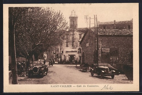 Cpa saint vallier café - cpa, saint-vallier,