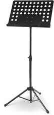 Pupitre Support Trepied Chef D'orchestre Musicien Reglable 69-115cm Robuste Noir