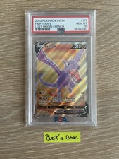 Carte Pokémon Ptéra V 179/196 Full Art Origine Perdue 2022 FR PSA 10