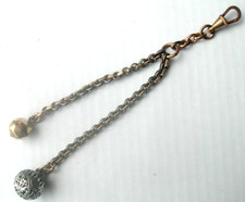 ancienne chaine, giletière pour montre gousset " bi-métal argenté et doré"