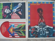 SUPERHEBDO N°48 poster psychédélique MARSHA HUNT JIMI HENDRIX JAMES BROWN PONTY