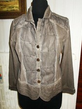 Veste chemier coton beige