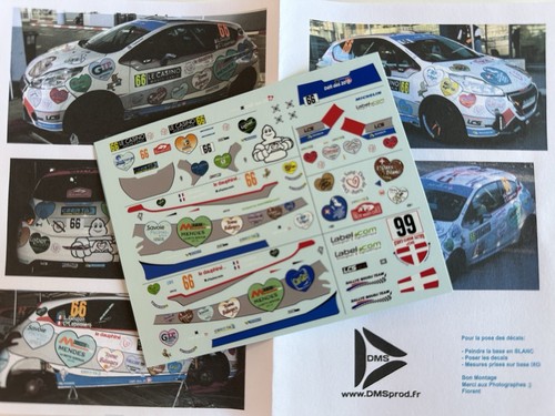Decal peugeot 208 n 66 - 43,
