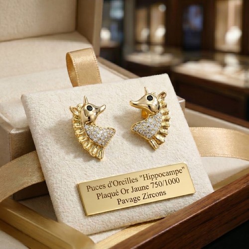Boucles oreilles puces - -,