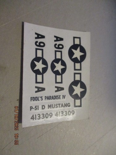 Décal 925 maquette - 1/72, p-51d