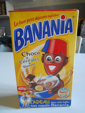 ANCIENNE BOITE BANANIA AVEC LE CADEAU FIGURINE