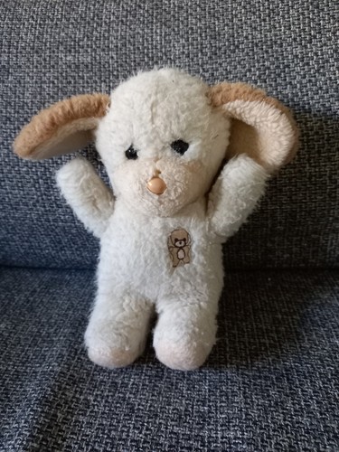 Peluche chien beige - peluche,