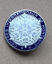 Joli Insigne, médaille de ski " centre internationaux de montagne " L.BICHET