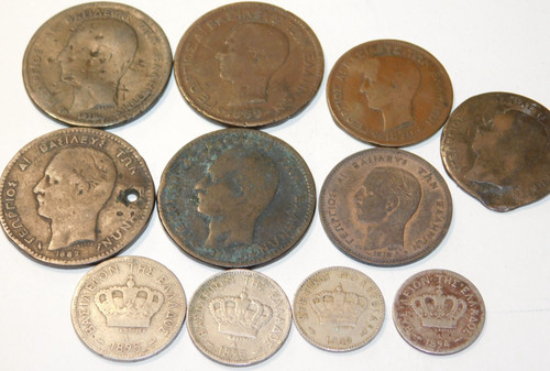 Lot ancien lepta 20 piece - lepta, 5-10-20