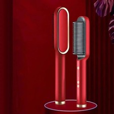 Brosse à lisser électrique seche cheveux plaque ceramique