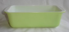 Pyrex: Moule à Gâteaux à Cake, Made in U.S.A., Couleur Vert Citron, Vintage 1960