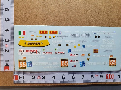 Decals ferrari 458 italia - 1/43,