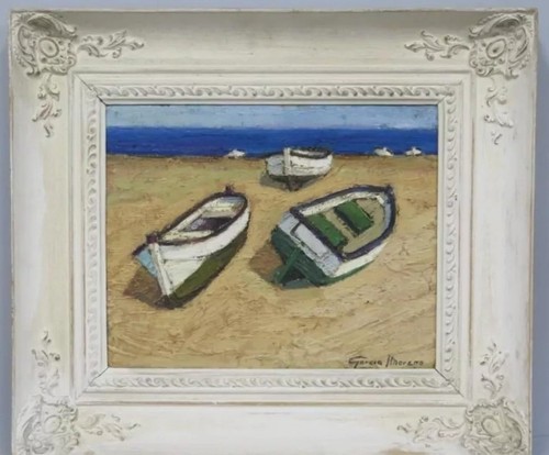 Tableau ancien huile paysage - tableau,