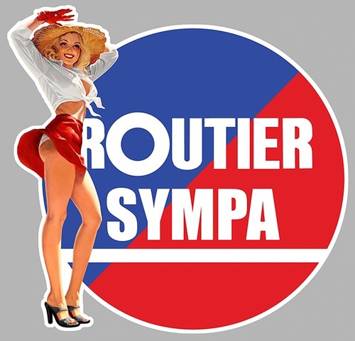 Sticker pin routier sympa - routier,