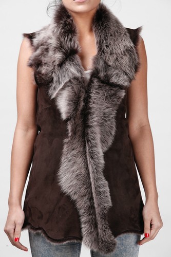 Gilet cuir sheepskin - de,