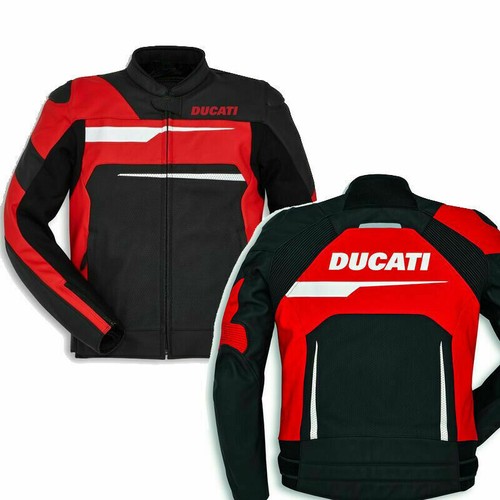 Ducati veste motard cuir - en,