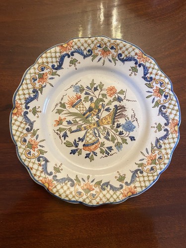 18e 18th assiette - assiette, faïence