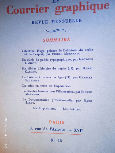 Courrier graphique 16 - le,