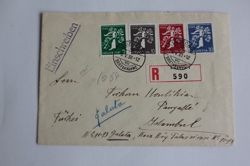 Enveloppe suisse recommandé - enveloppe,