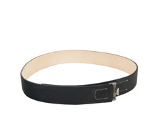 WW2 WK2 Cuir de ceinturon allemand reproduction pour reconstitution - NOIR 100cm