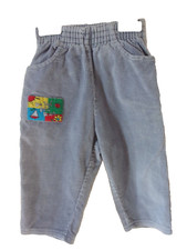 J238 Vêtement occasion Bébé Pantalon Velours enfilable  12 mois/74