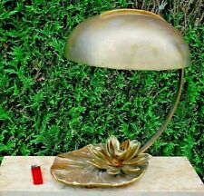 Lampe Nénuphar bronze signé