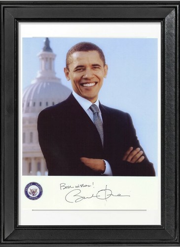 Barack obama autographe avec - barack,