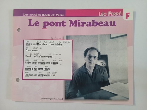 Carte fiche leo ferre - -,