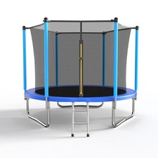 8FT Trampoline Blue w/ Safety