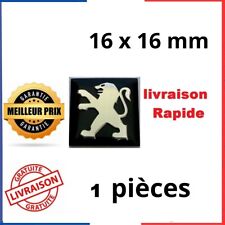 Logo Peugeot 16 mm Stickers Clefs Clé Emblème Autocollant en Aluminium 1 pcs